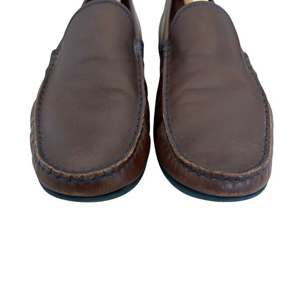 Austen Heller Brown Leather Driving Loafers Men’s 10 Portugal Oldmoney Preppy main image 8